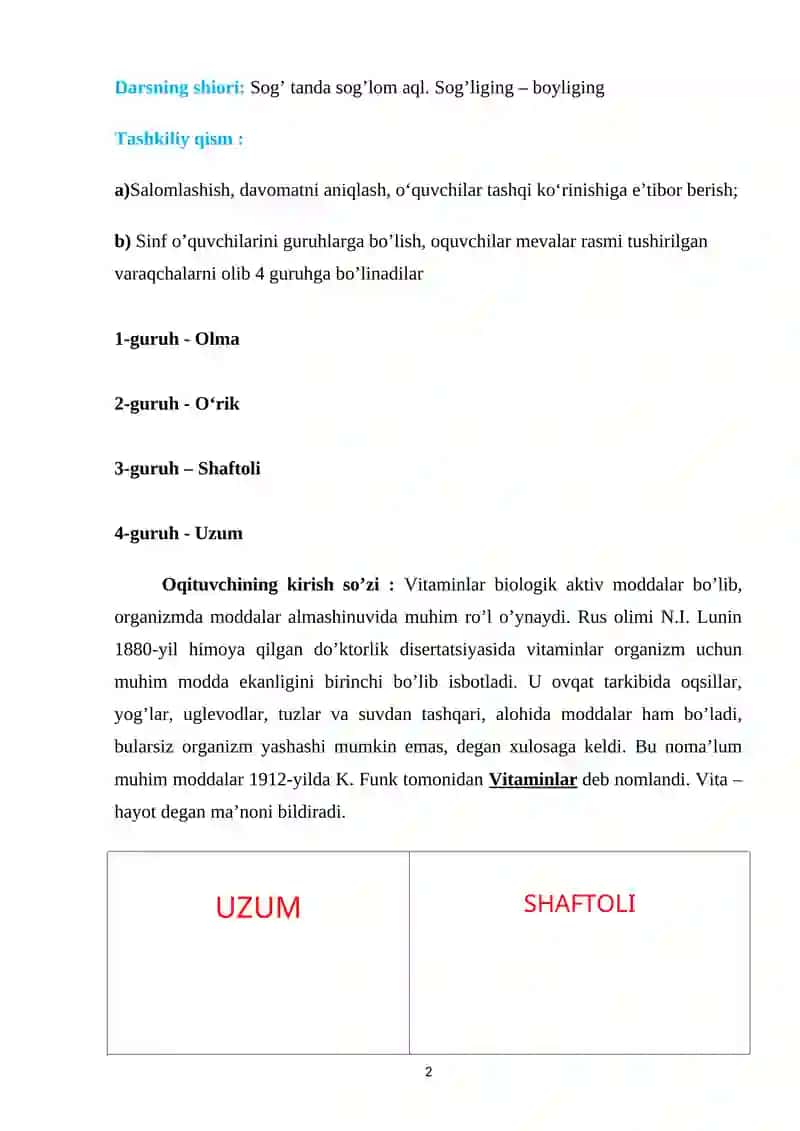 VITAMINLAR 2