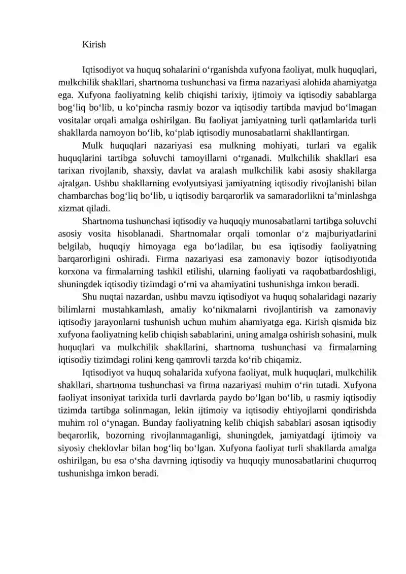 Xufyona faoliyatning kelib chiqish sababi va amal qilish sohasi 2