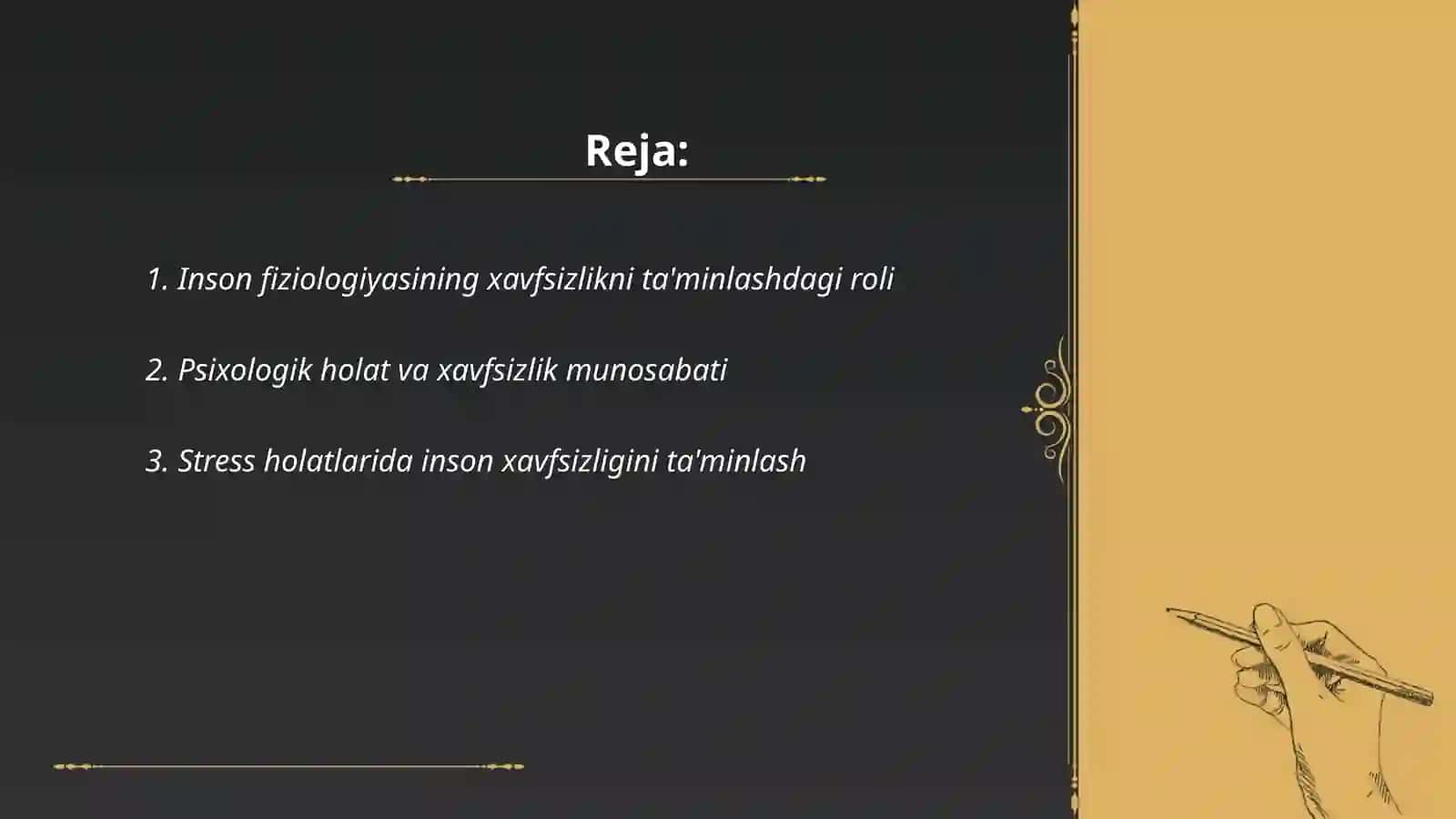 Insonning fiziologik va psixologik tavsiflarining xavfsizlikni ta'minlashdagi ahamiyati 2