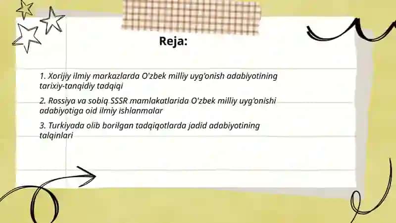 O'zbek milliy uyg'onish adabiyotining xorijda tadqiq qilinishi 2