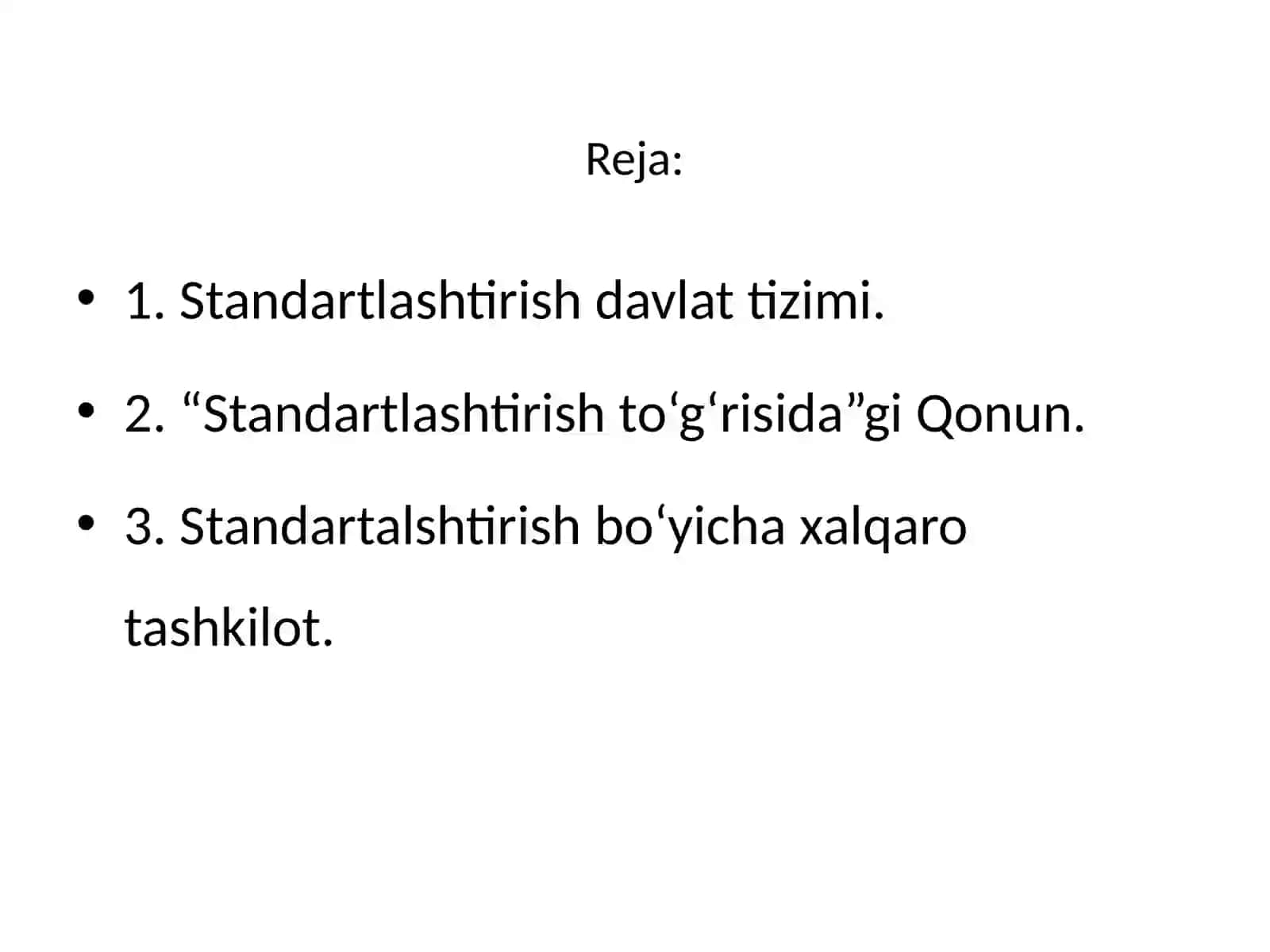 Standartlashtirish davlat tizimi 2
