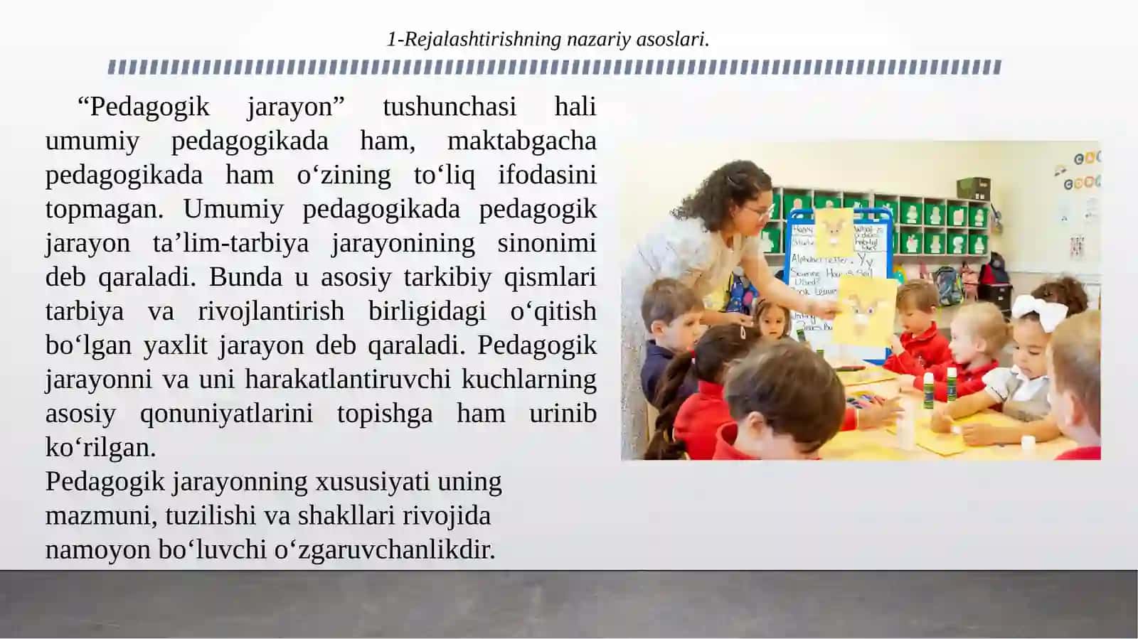 Ta'lim tarbiya ishlarini rejalashtirish 2