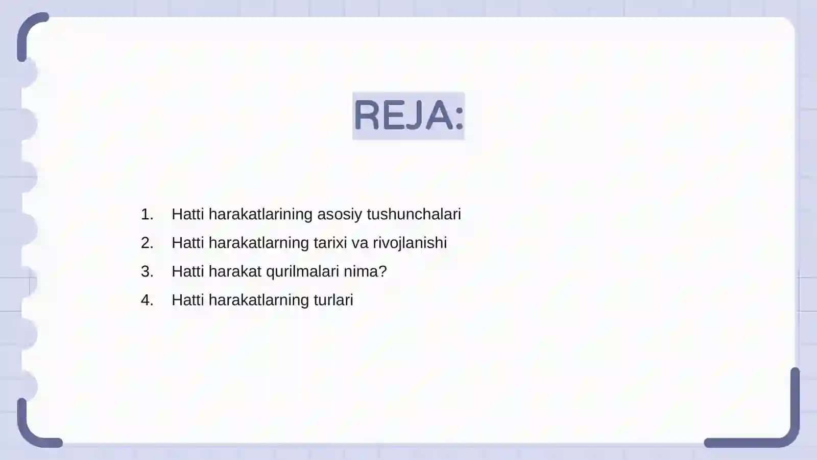 Hatti harakat qurilmalari 2