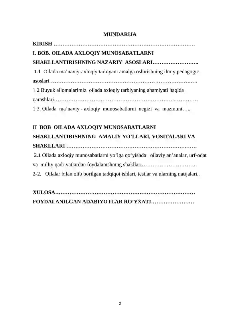 "OILADA AXLOQIY MUNOSABATLARNI SHAKLLANTIRSH" 2