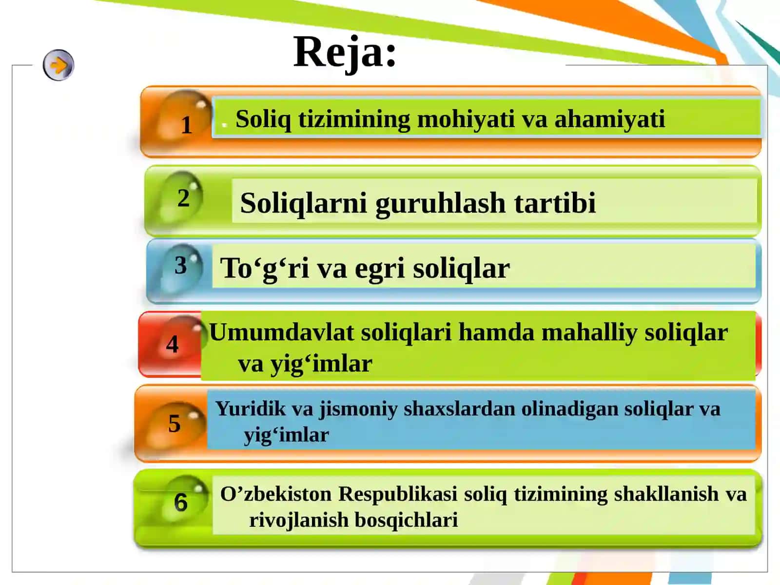 O‘zbekiston Respublikasining soliq tizimiga umumiy tavsif 2