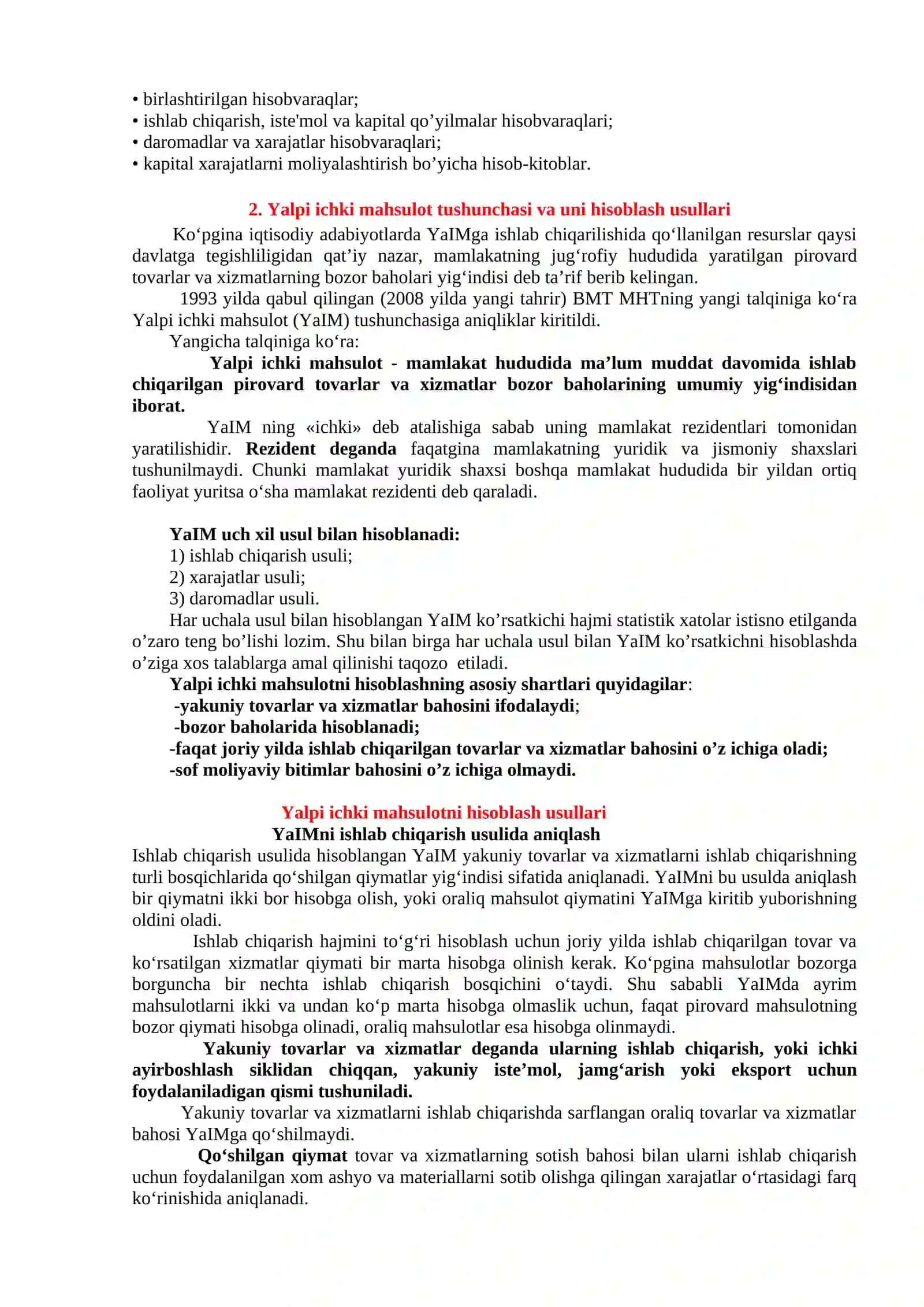 Asosiy makroiqtisodiy kо‘rsatkichlar va ularni hisoblash 2