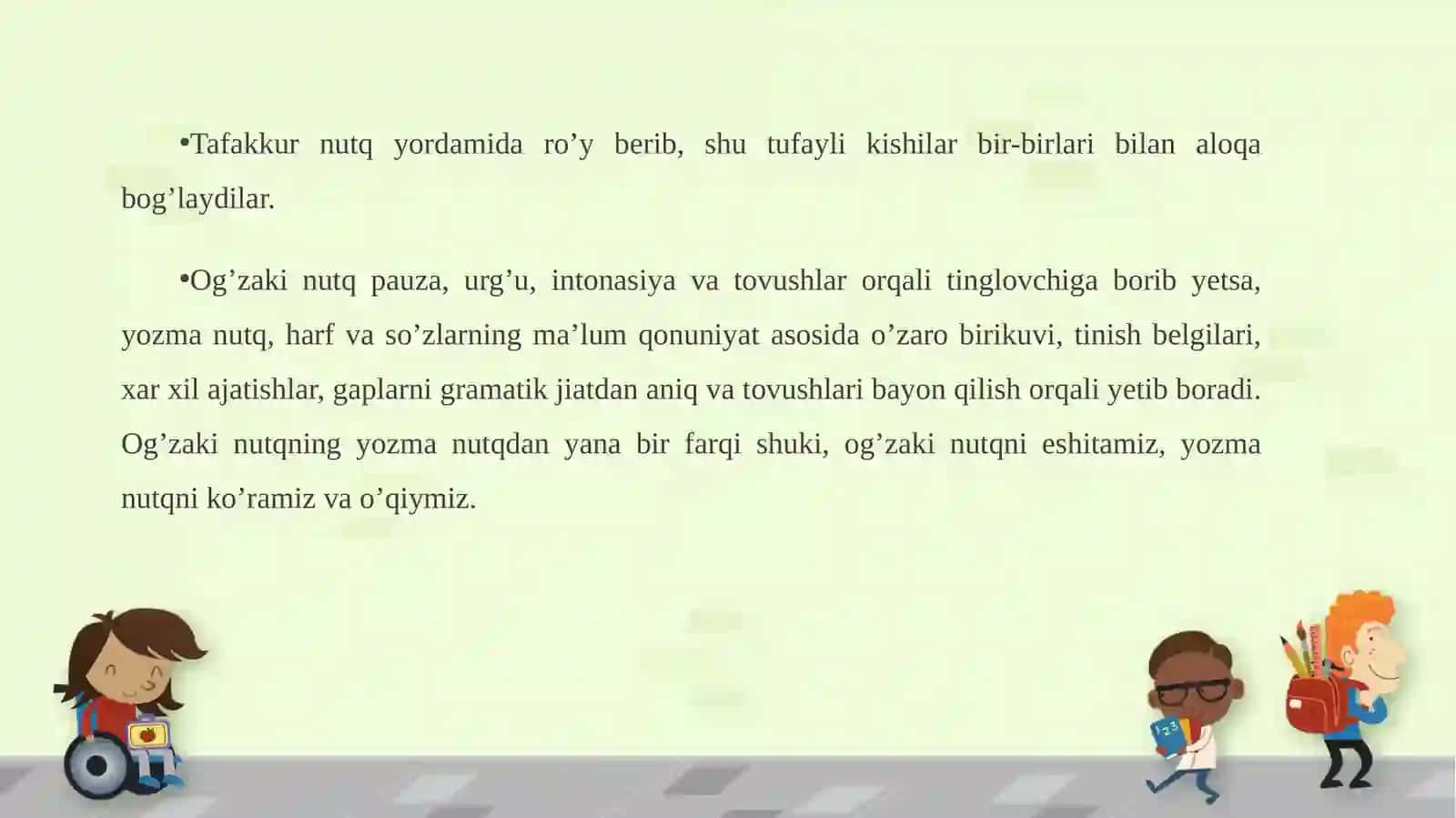 Yozma nutq holatini tekshirish 2