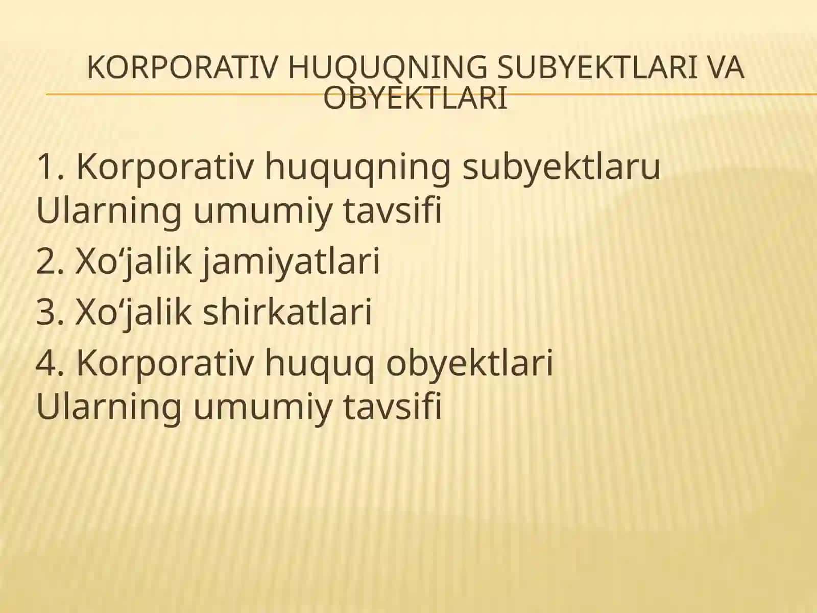KORPORATIV HUQUQ VA TADBIRKORLIK ASOSLARI 2