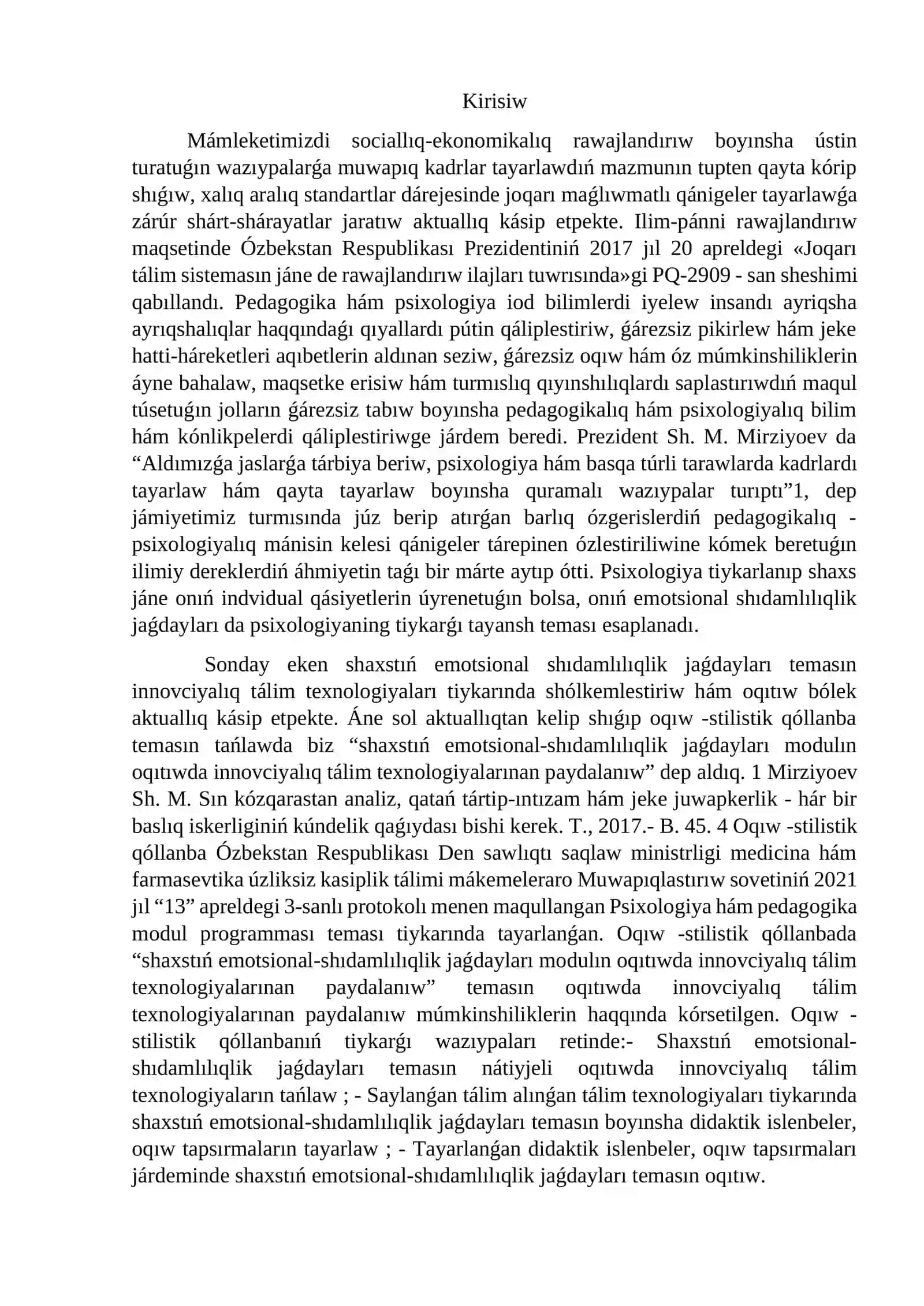 Shaxslarara múnasebetlerde ózliktiń rawajlanıwı 2