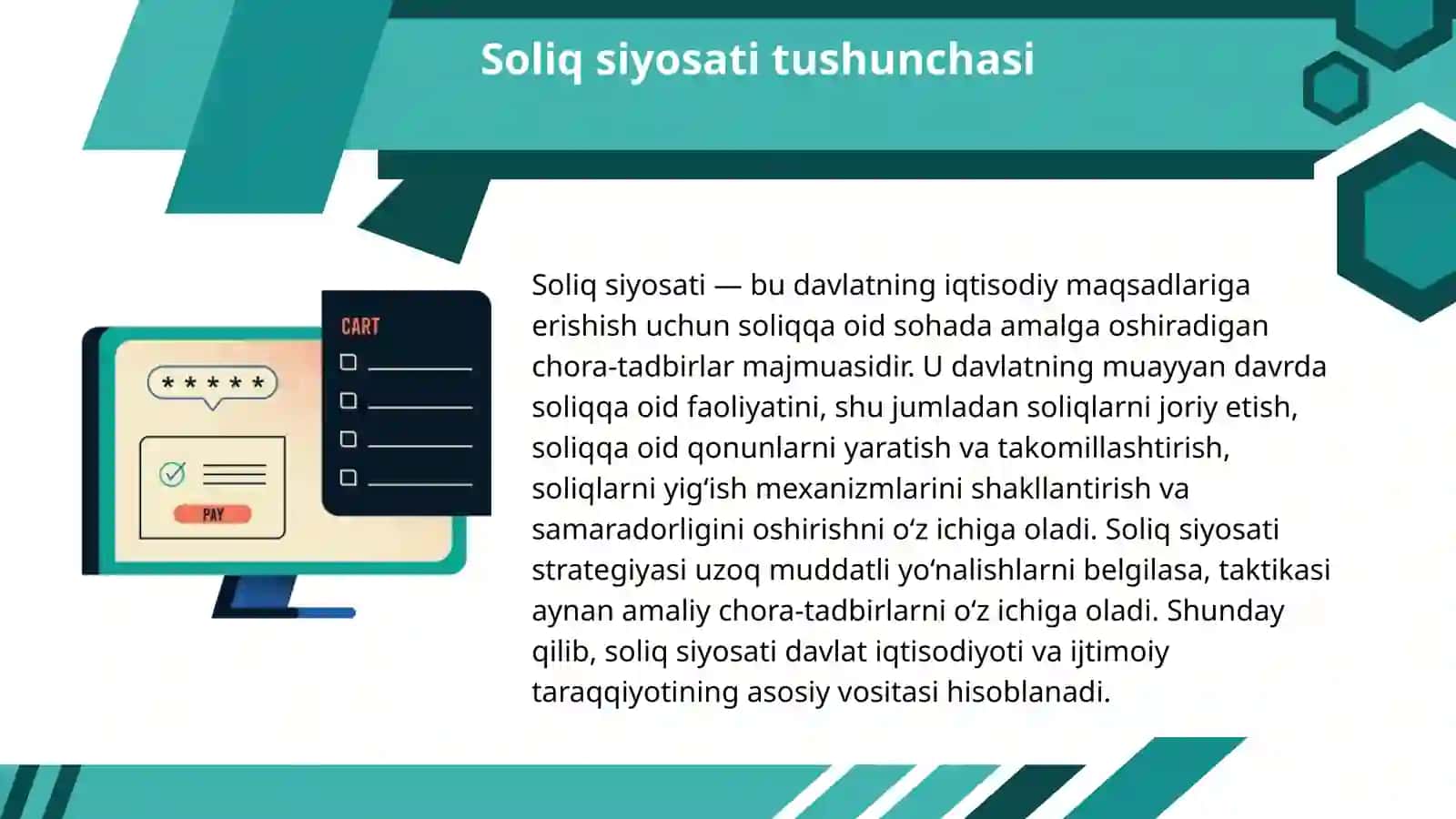 Soliq siyosatini raqamlashtirish 2