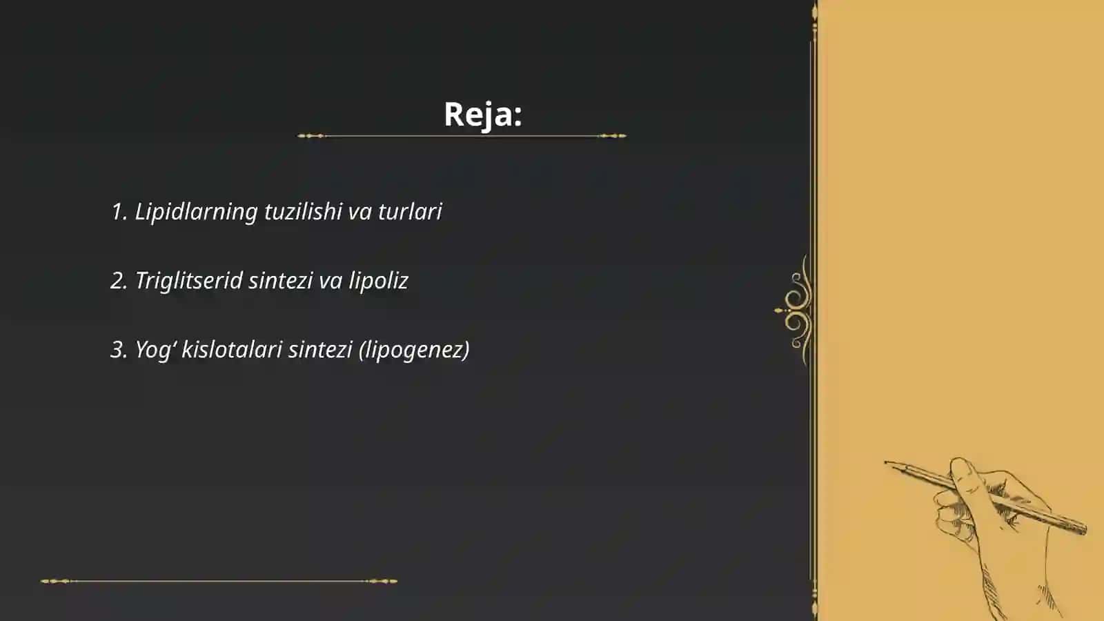 Lipidlar almashinuvi 2