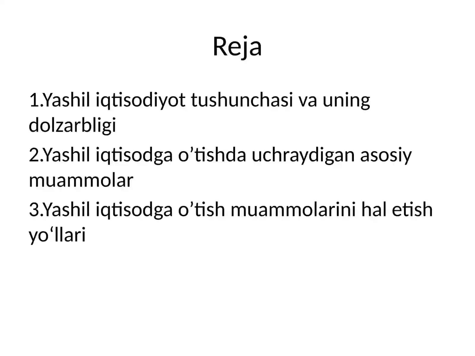 Yashil Iqtisodiyotga O'tish Jarayonidagi Muammolar 2