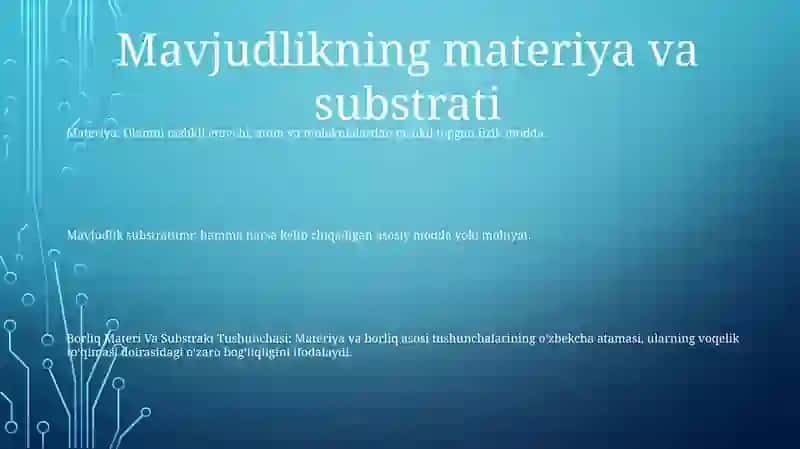 Borliq Materi Va Substrakt Tushunchasi 2