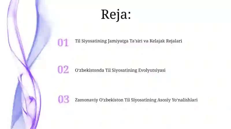 Zamonaviy O'zbekiston Til Siyosatining Asosiy Yo'nalishlari 2