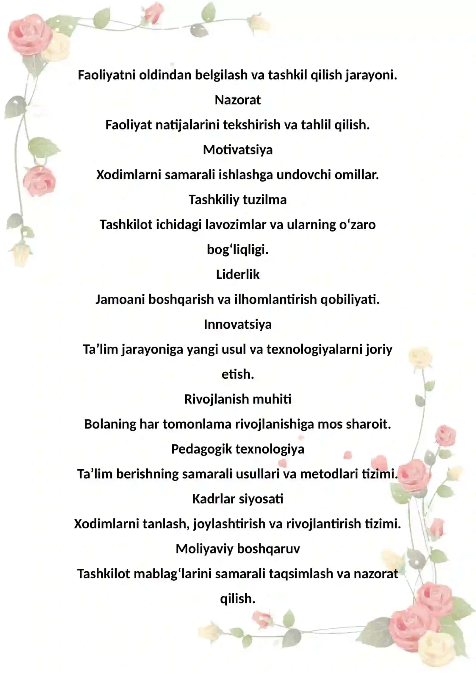 Maktabgacha ta'lim tashkilotlari faoliyatini tashkil etish va menijment 2
