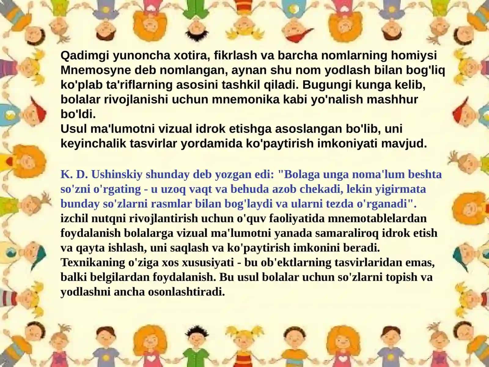 mnemonika va bolalar bog'chasi 2