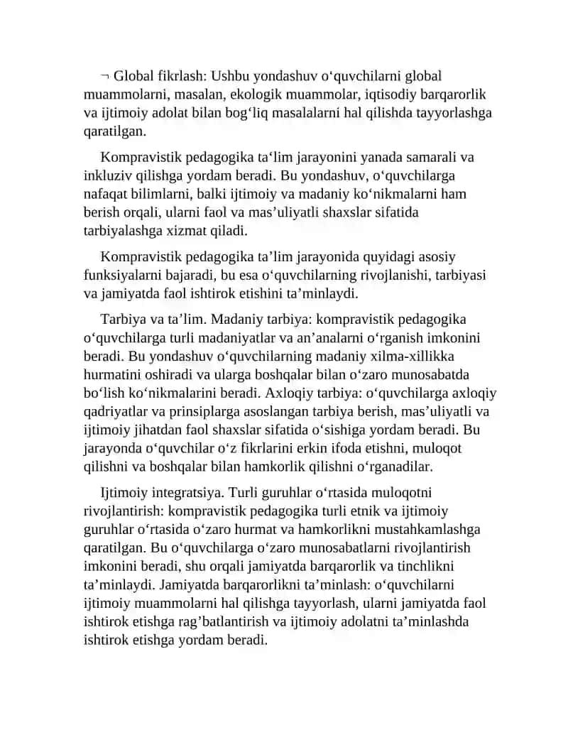 Komparativistik pedagogika. JAHON MAMLAKATLARIDA KOMPARATIVISTIK PEDAGOGIKA JAMIYATLARINING FAOLIYATI VA VAZIFALARI. 2
