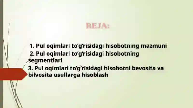 Puloqimlarito’g’risidagihisobot 2