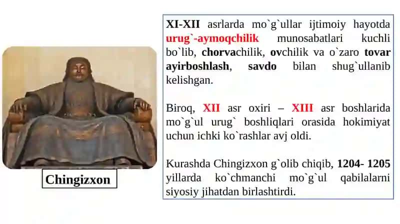 Chingizxonning Markaziy Osiyoni bosib olishi 2