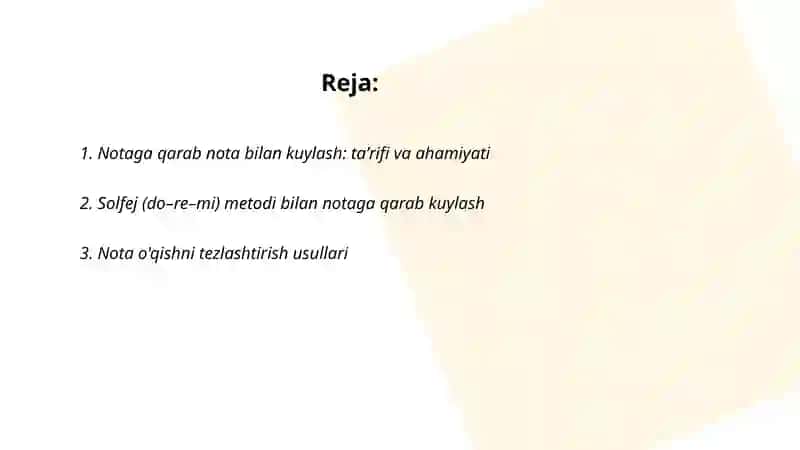 Notaga qarab nota bilan kuylash 2