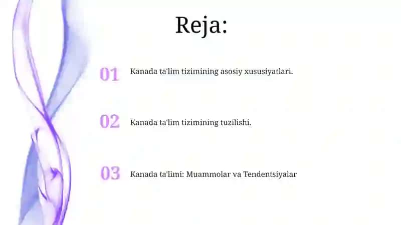 Kanadada taʼlim- tarbiya jarayonlari 2