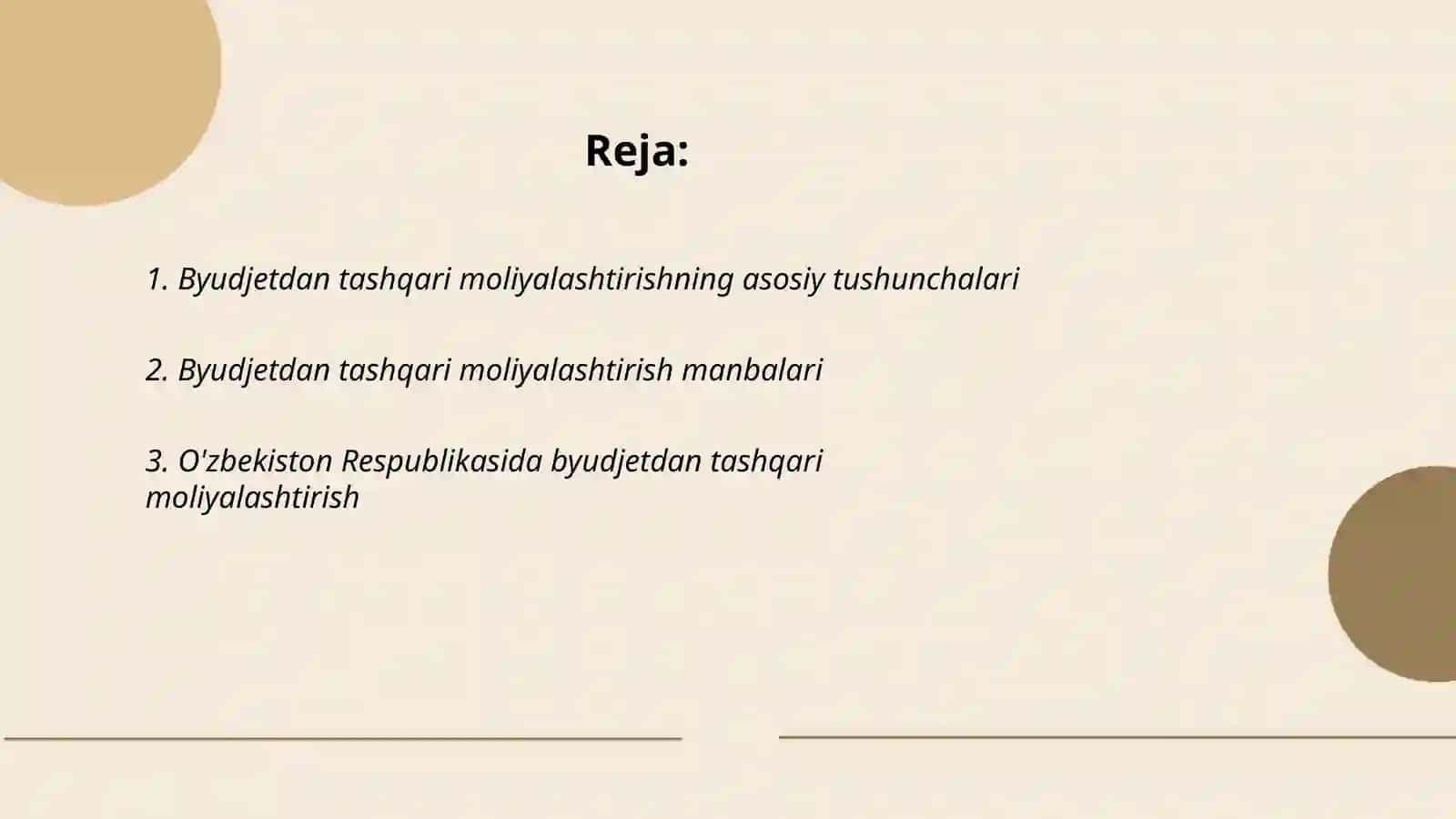 Byudjetdan tashqari moliyalashtirish va uning mohiyati 2
