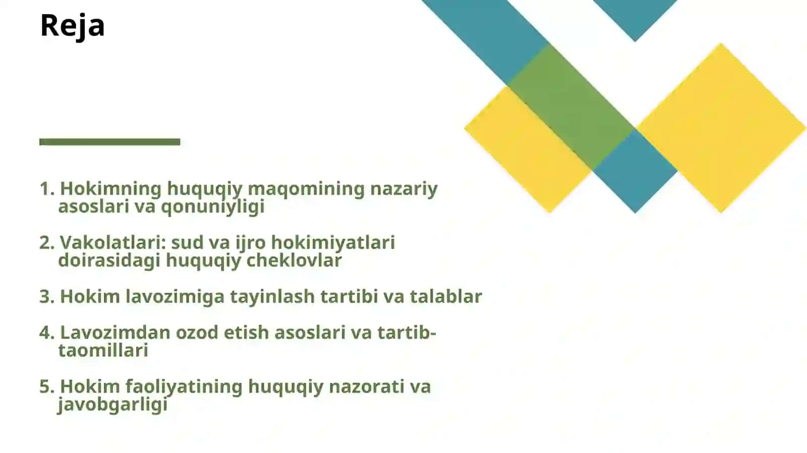 Hokimning Huquqiy Maqomi: Vakolatlari, Lavozimiga Tayinlash va Ozod Etish Tartibi 2