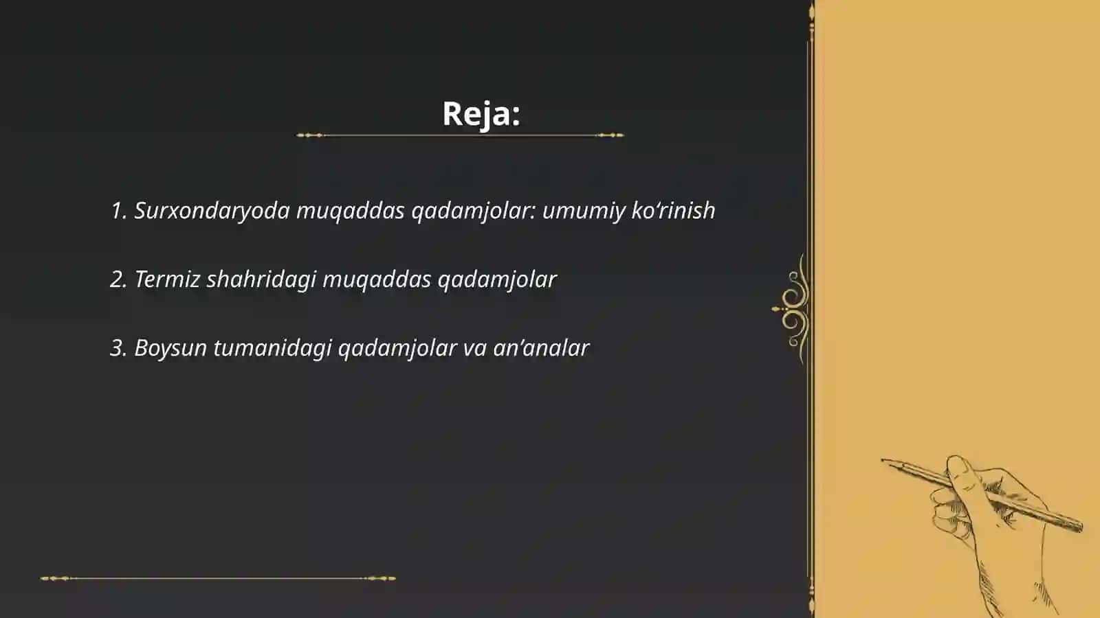 Surxandaryoda muqaddas qadamjolar 2