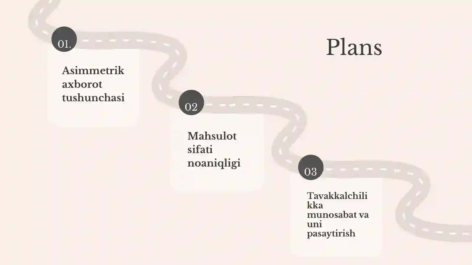 ASIMMETRIK AXBOROTLASHGAN BOZORDA MAHSULOT SIFATI NOANIQLIGI VA TAVAKKALCHILIK 2