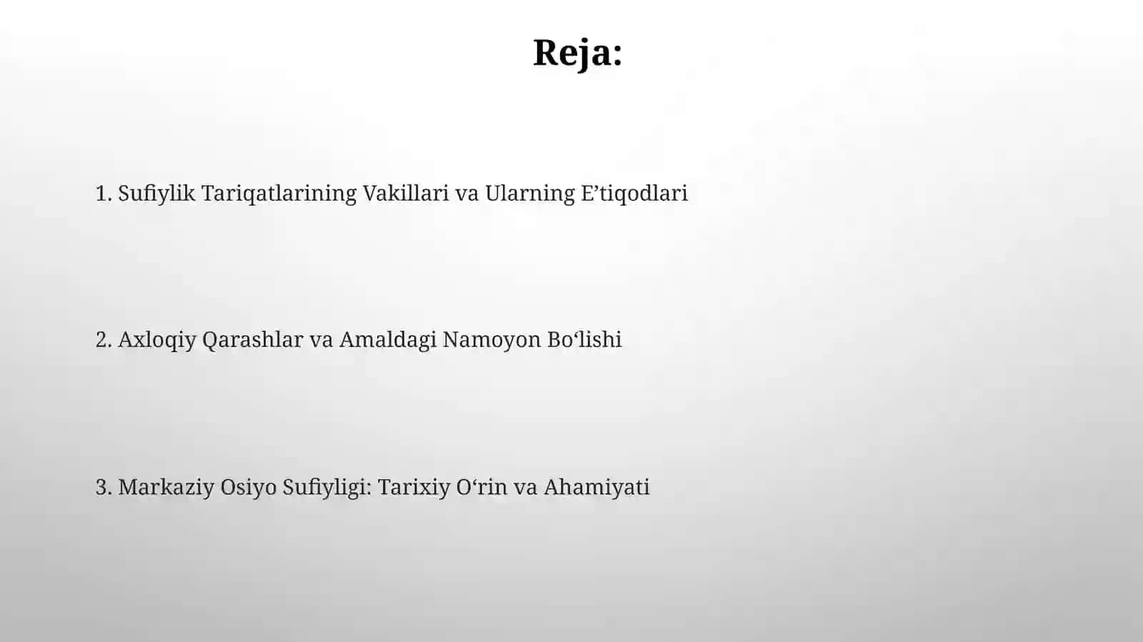 Markaziy Osiyoga tassavuf 2