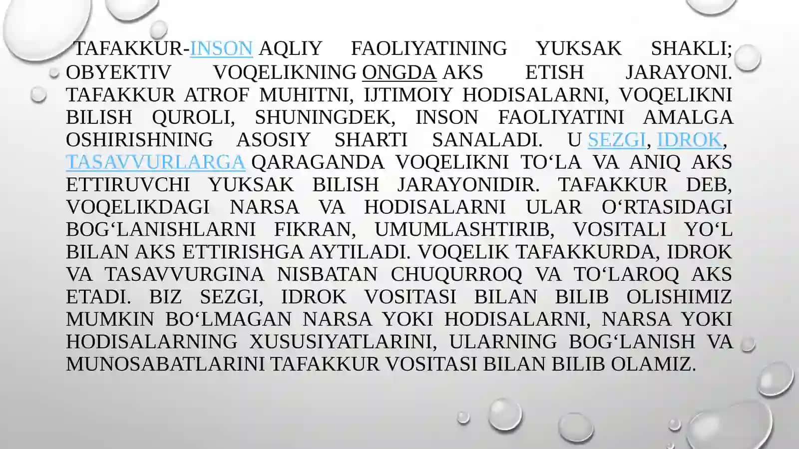 Tafakkur va uning asosiy shakllari. Argumentatsiya - tanqidiy fikrlash asosi sifatida 2