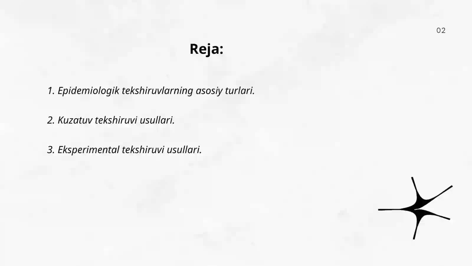 Epidemiologik tekshiruv usullari 2