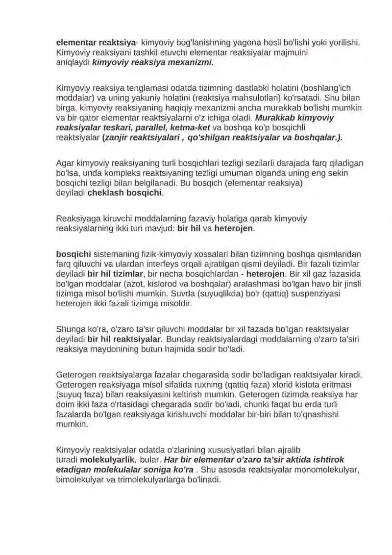 Kimyoviy kinetika 2