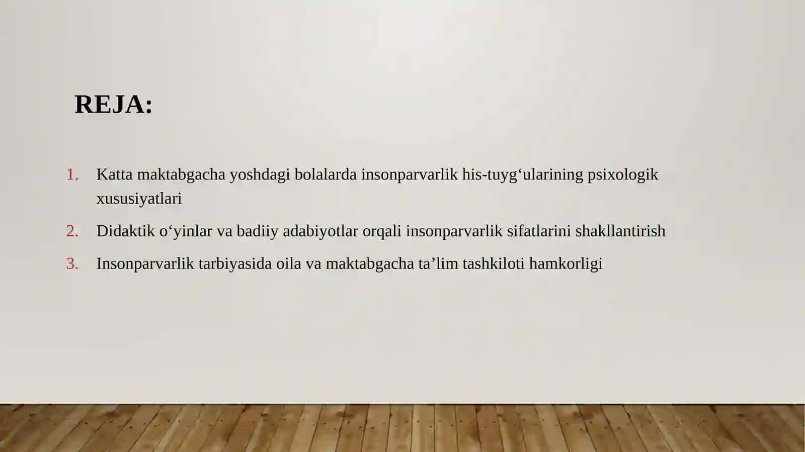maktabgacha katta yoshdagi bolalarda insonparvarlik his-tuygʻularini shakllantirish pptx 2