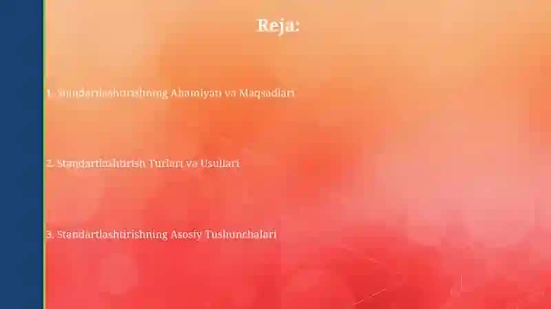 Standartlashtirish asoslari 2