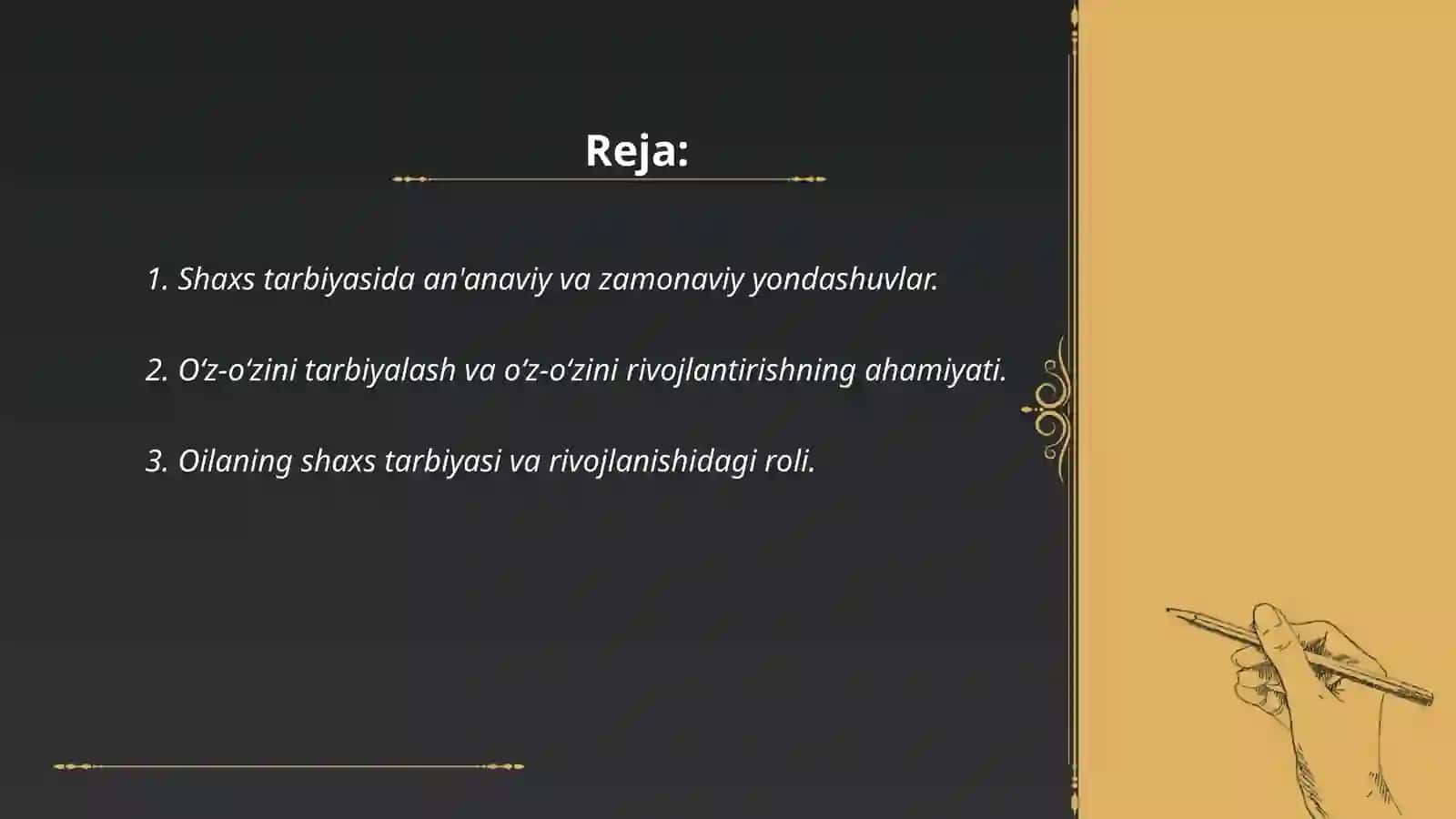 Pedagogika shaxs tarbiyasi va rivojlanishi 2