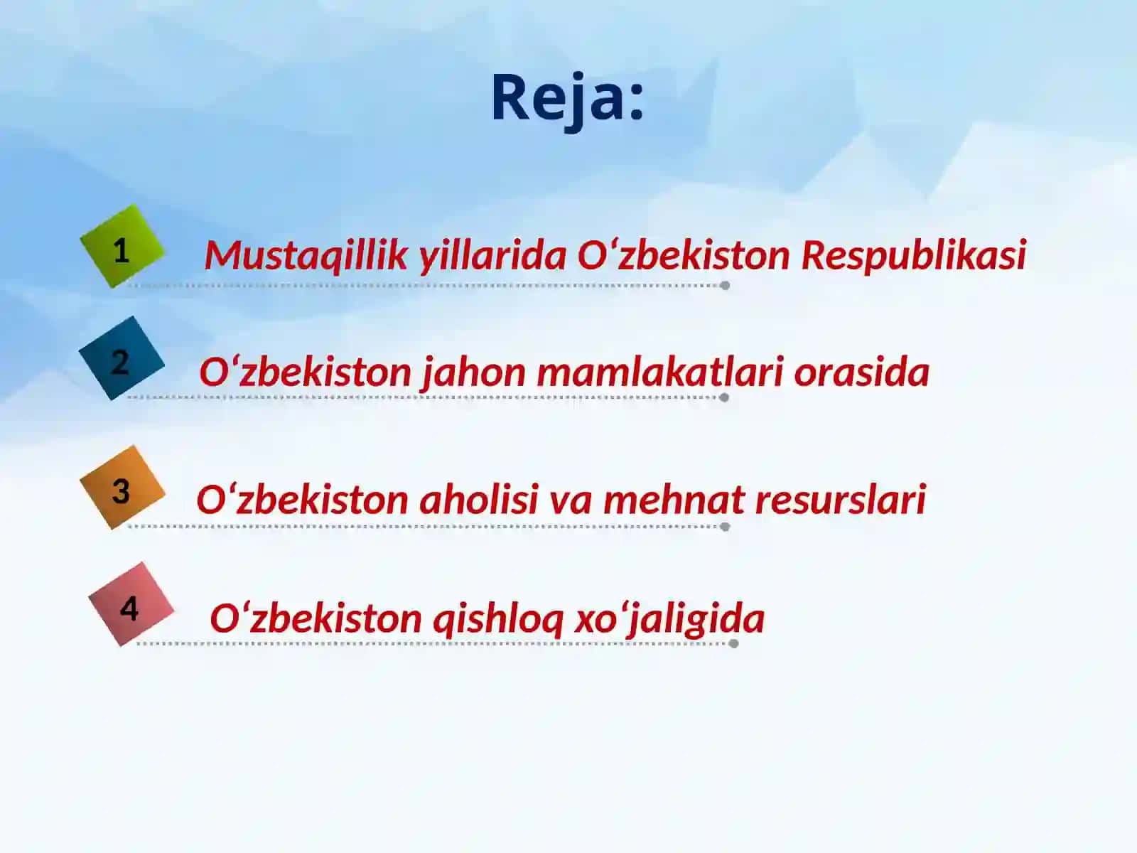 Iqtisodiy rivojlanishda tuzilmaviy o‘zgarishlar 2