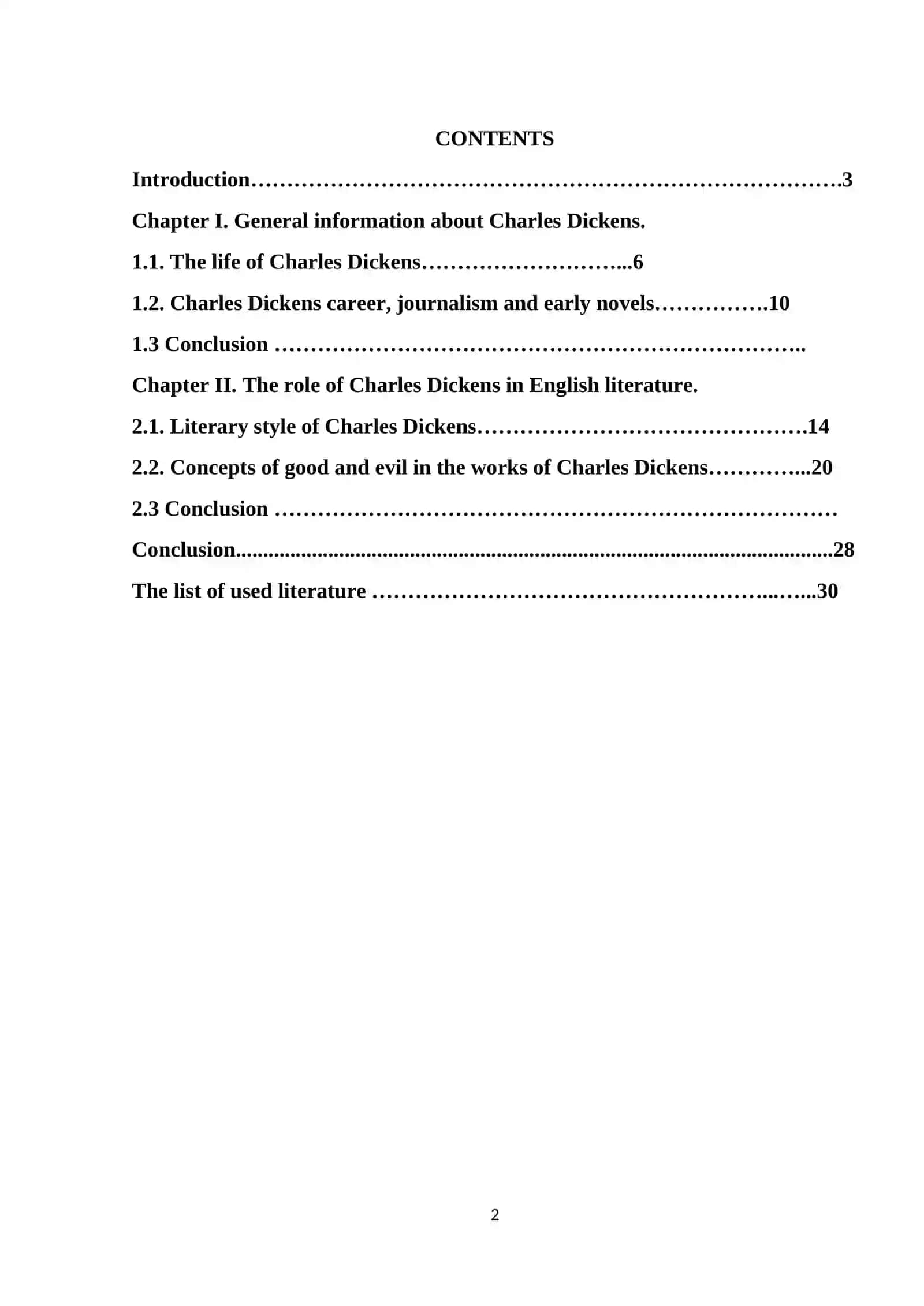 CONCEPTS OF GOOD AND EVIL IN THE WORKS OF CHARLES DICKENS 2