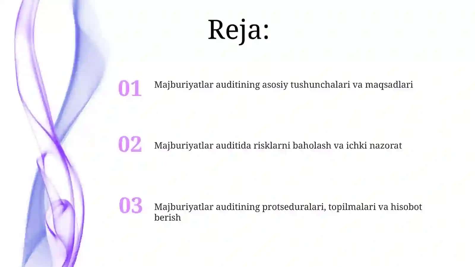 Majburiyatlar auditining asosiy tushunchalari va maqsadlari 2