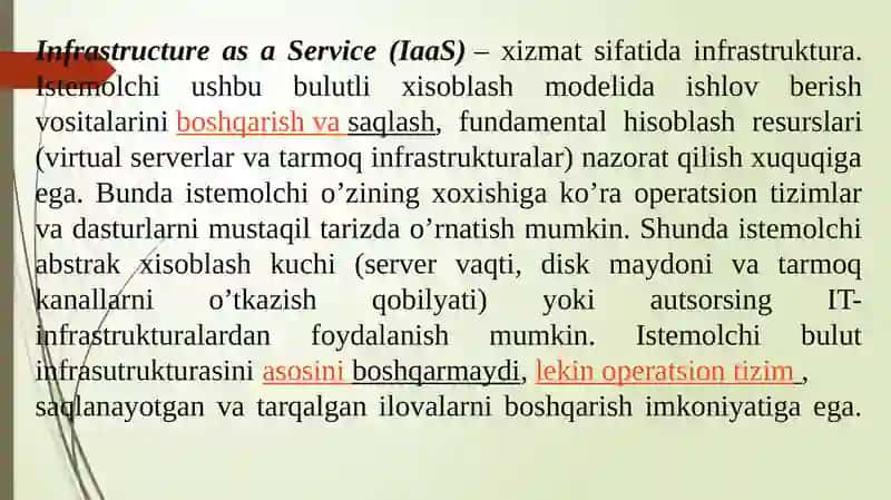 Infrastructure as a Service (IaaS) 2