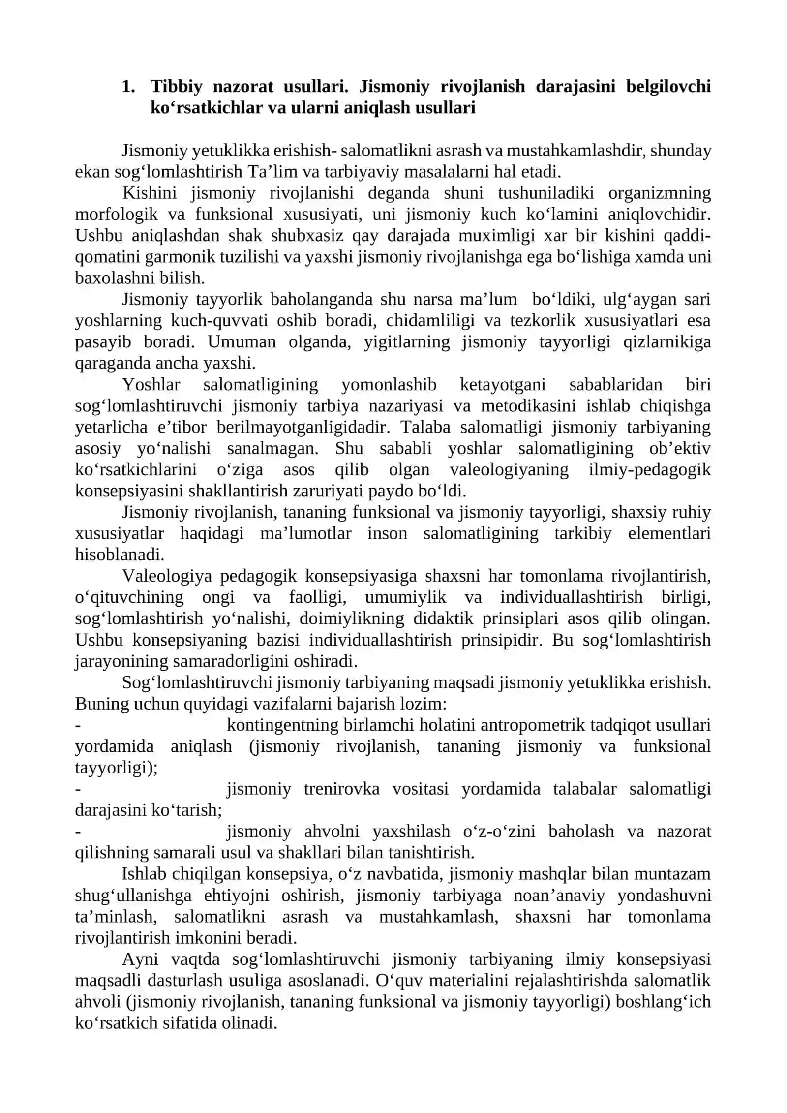 Jismoniy tayyorgarlik va jismoniy ish chidamlilikni aniqlovchi funksional usullar 2