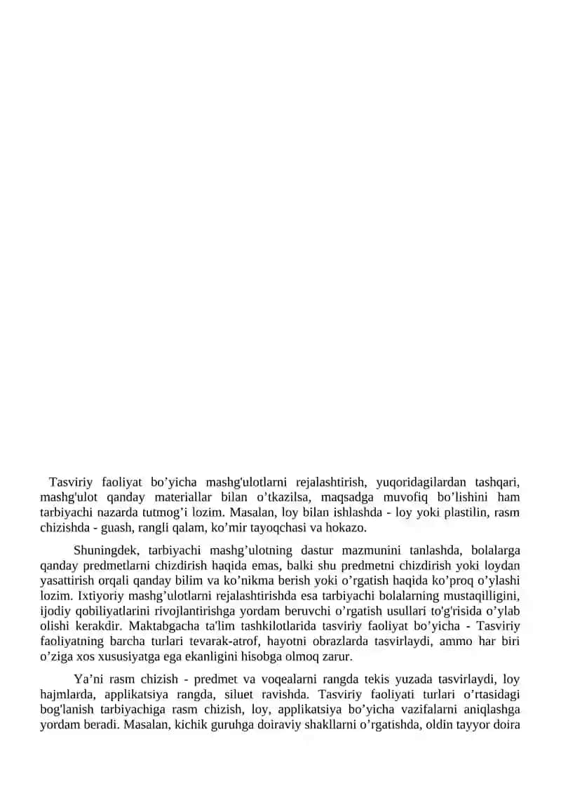 Turli yoshdagi bolalar guruhida applikatsiya ishlarini tashkil etish 2