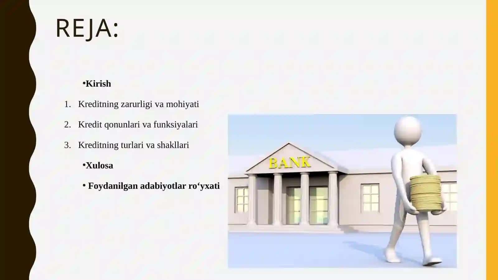 Kreditning zarurligi, tur va shakllari 2