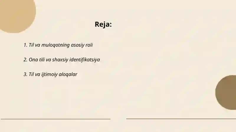 Til insoning muhim aloqa aralashuv vositasi 2