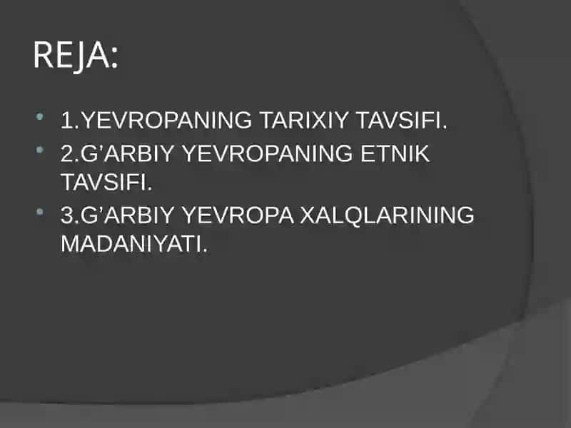 YEVROPA XALQLARI 2
