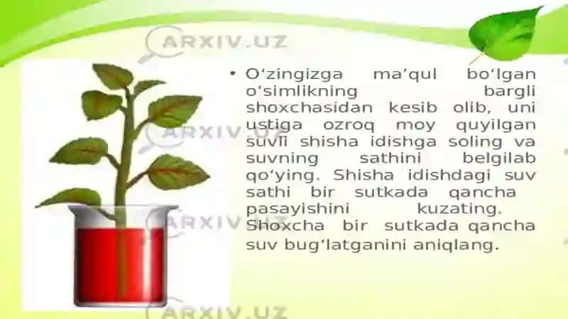 BARGLARDA SUV BUG‘LATISH JARAYONI 2