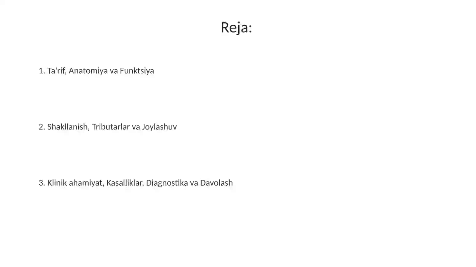 Yuqori va pastki kovak venalar 2