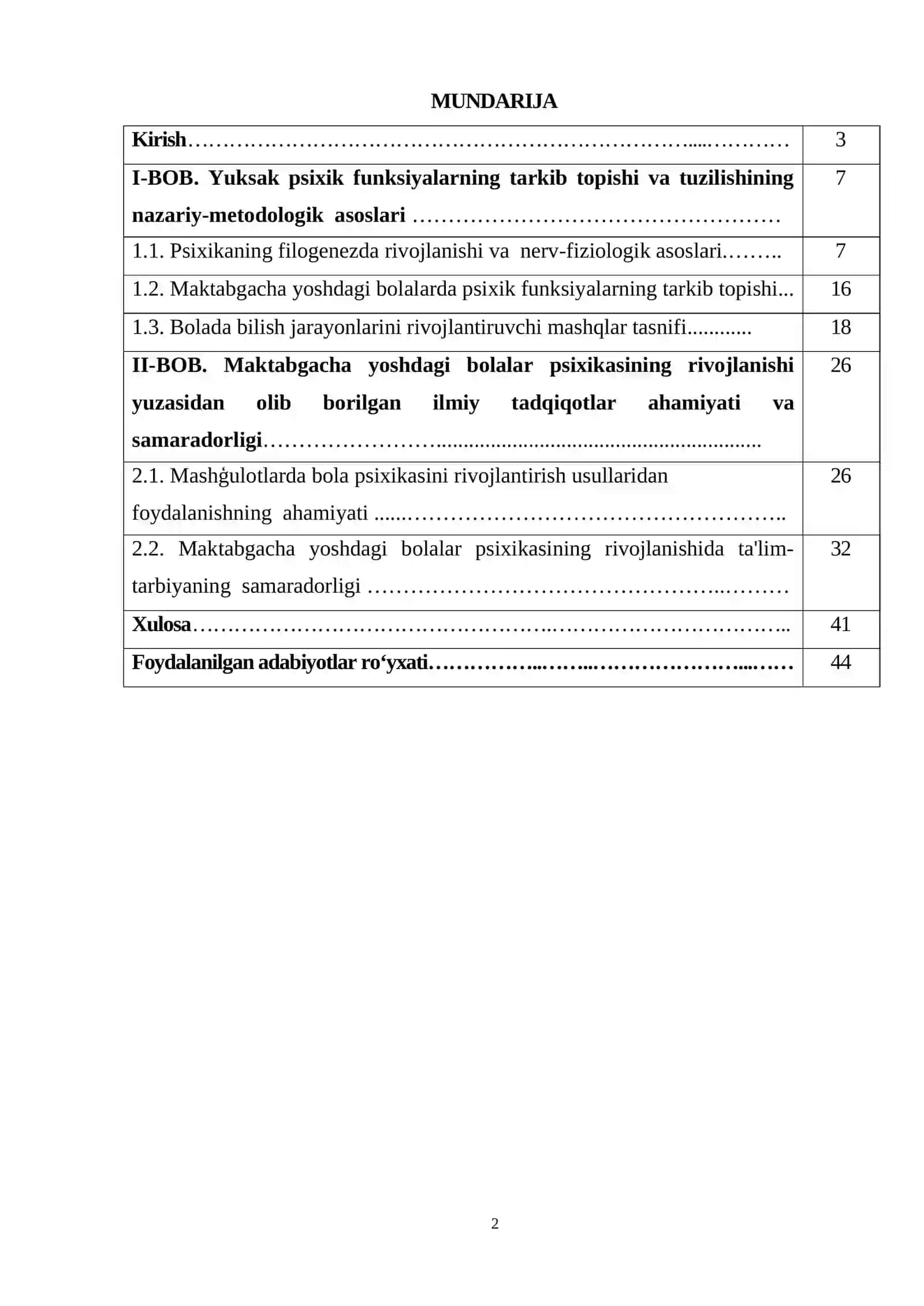 Yuksek psixik funksiyalarning tarkib topishi va tuzulishi 2