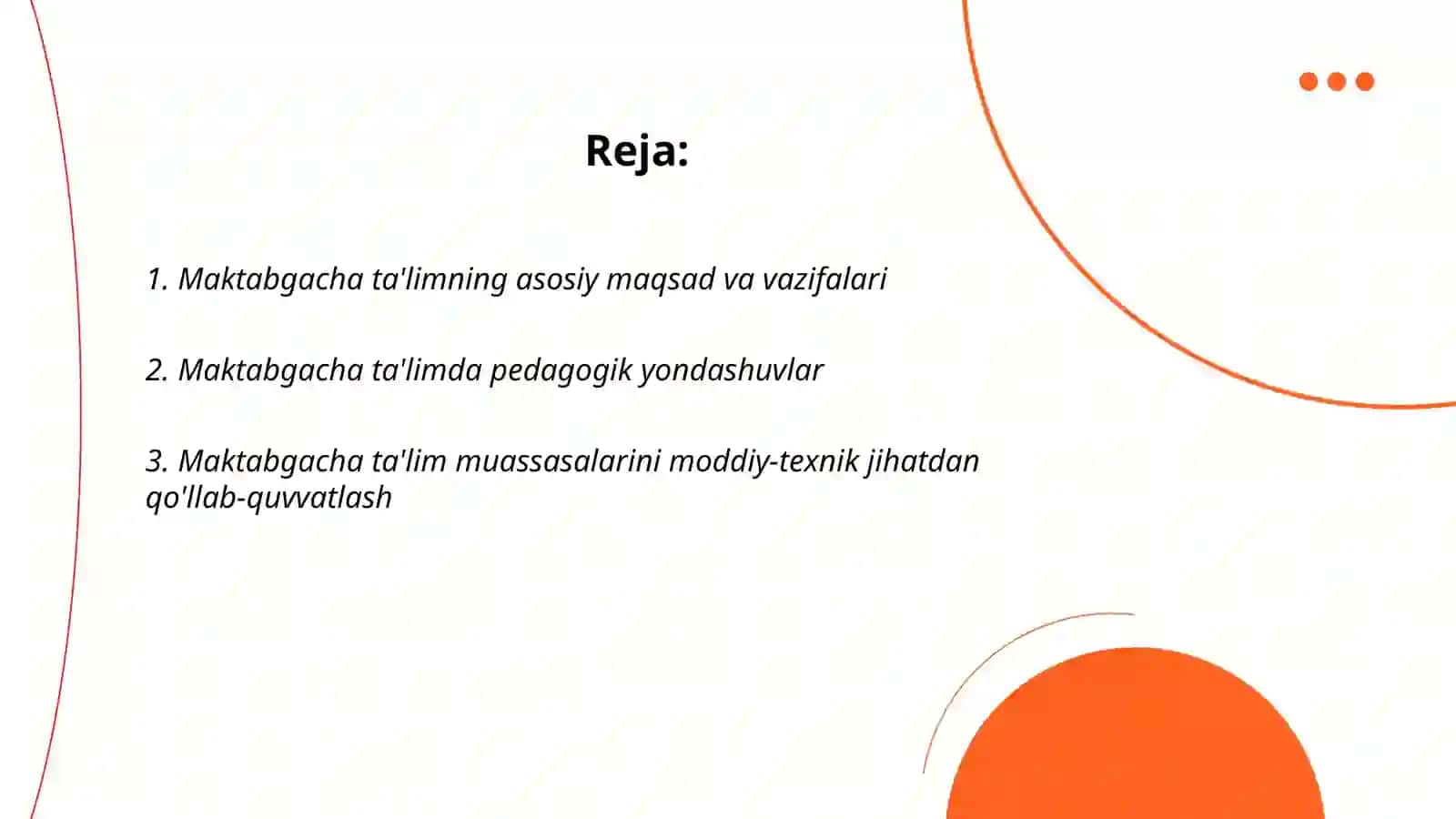 Maktabgacha taʼlim rivojlantirish va moliyaviy taʼminlash 2