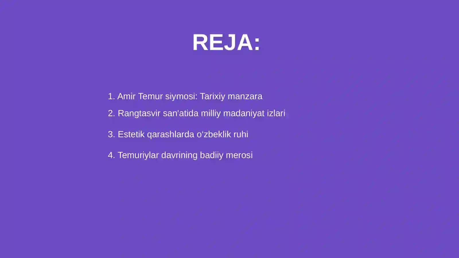 Amir Temur siymosi: Tarixiy manzara 2